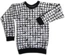 Pullover mit Tintengitter in schwarz-weiß 86
